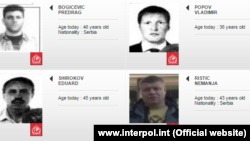 The Interpol images of the Montenegro coup suspects