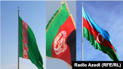 بیرق های افغانستان آذربایجان و ترکمنستان