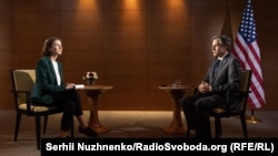 Энтони Блинкен во время интервью