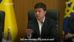 Ukrainian President Kicks Out 'Rogue' Official From Meeting Over Criminal Record