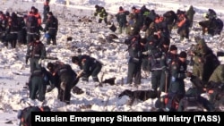 Пошукові роботи на місці катастрофи, Московська область, Росія, 11 лютого 2018 року