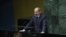 Премьер-министр Армении Никол Пашинян выступает с речью на Генассамблее ООН, Нью-Йорк, 25 сентября 2018 г. 