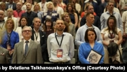 На канфэрэнцыі «Новая Беларусь» у Варшаве (Польшча). Ілюстрацыйнае фота