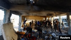 "Хан Юнис" качкындар лагери соккудан кийин. Газа, 16-декабрь 2024-жыл