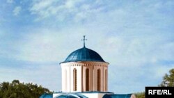 Макет Кирилівської церкви - вигляд храму у ХІІ ст.