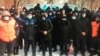 Some 300 workers gathered in front of the administrative building of their employer, Tranco Zhezqazghan, in the city of Zhezqazghan.'