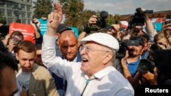 Владимир Жириновский на Пушкинской площади. 9 сентября 2018 года