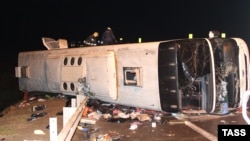 Վթարի ենթարկված ավտոբուսը, 3-ը նոյեմբերի, 2015թ․