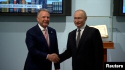 Специальный посланник президента США Стивен Уиткофф встречается с президентом России Владимиром Путиным в Санкт-Петербурге. 11 апреля, 2025