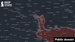 Предполагаемая линия фронта по состоянию на 11 августа.