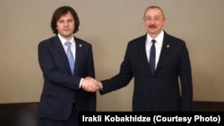 Ираклий Кобахидзе и Ильхам Алиев