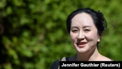 Мен Ваньчжоу під час перебування в Канаді, 2021 рік