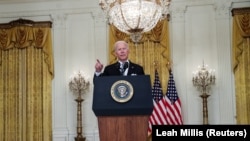 ABŞ prezidenti Joe Biden  August 16, 2021. 