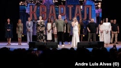 «Квартал 95» на одному з перших живих виступів після початку повномасштабної війни. Київ, Жовтневий палац, жовтень 2023 року 