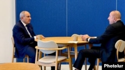 ՀՀ վարչապետ Նիկոլ Փաշինյանի և Ադրբեջանի նախագահ Իլհամ Ալիևի հանդիպումը Կոպենհագենում, հոկտեմբերի 2,2025թ.