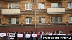 Акцыя салідарнасьці з журналістамі, Менск, 3 верасьня 2020 г.