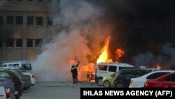 Թուրքիա - Հրշեջները մարում են պայթյունի հետևանքով բռնկված հրդեհը, Ադանա, 24-ը նոյեմբերի, 2016թ․