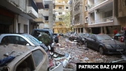 Լիբանան - Բեյրութի թաղամասերից մեկը պայթյունից հետո, 5-ը օգոստոսի, 2020թ.