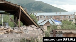 Armenia - The aftermath of a powerful storm in Aparan, June 16, 2025.