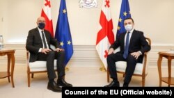 Шарль Мишель и Ираклий Гарибашвили