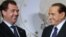 Президент России Дмитрий Медведев и бывший премьер Италии Сильвио Берлускони
