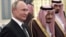 Russian President Vladimir Putin (left) and Saudi Arabia's King Salman in Riyadh during the former's much publicized visit to Saudi Arabia last year. 