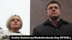 Ірина Фаріон та Олег Тягнибок, жовтень 2012 року