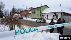 На месте происшествия в городе Спишска Стара Вес, Словакия, 16 января 2024 г.