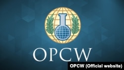 Химиялык куралга тыюу салуу уюмунун (OPCW) логотиби. 