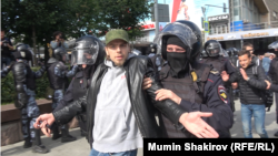 Ռուսաստան, Մոսկվա, Պուշկինի հրապարակ, 3-ը օգոստոսի, 2019թ. 