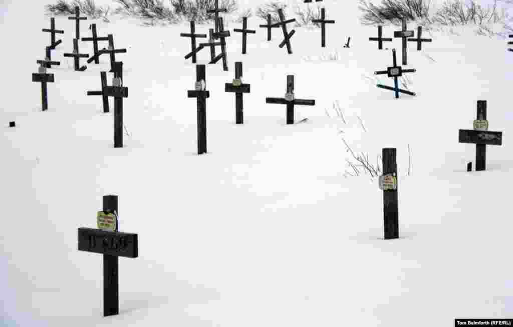 Лягерныя могілкі сёньня.