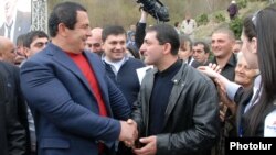 ԲՀԿ առաջնորդ Գագիկ Ծառուկյանը ընտրողների հետ հանդիպման ժամանակ