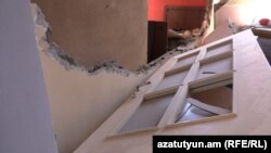 Պետրոսյանների՝ «Գազպրոմ Արմենիա»-ի գազատարի պայթյունից ավերված տունը 