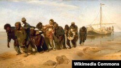 "Бурлаки на Волге", 1873
