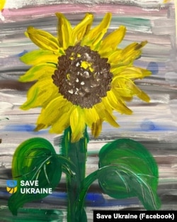 Малюнок, який намалював Сергій в центрі Save Ukraine