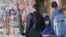 A file photo of a newsstand near a Moscow metro station