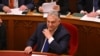 Унгарският премиер Виктор Орбан присъства на гласуването на парламента, 14 април 2025 г.