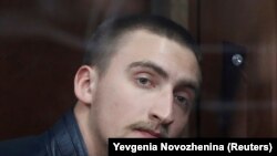 Դերասան Պավել Ուստինովը դատարանում, Մոսկվա, 16 սեպտեմբերի, 2019թ. 