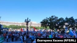 People have been protesting in Khabarovsk since July.