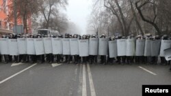 Казакстандагы нааразылыктарды басуу учуру. 5-январь, 2022-жыл.