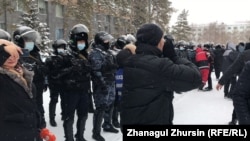 Актөбөдөгү митинг. 5-январь, 2022-жыл.