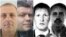 The Interpol images of (from left to right) Predrag Bogicevic, Nemanja Ristic, Vladimir Popov, and Eduard Shirokov -- suspects in the assassination attempt and coup in Montenegro in 2016