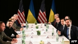 Встреча украинской и американской делегаций на полях Мюнхенской конференции в Германии. 14 февраля 2025 года