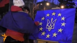 На донецькому Євромайдані намалювали «Євроінтеграцію»