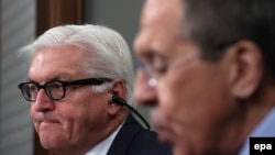 Ռուսաստանի արտգործնախարար Սերգեյ Լավրովը Մոսկվայում հանդիպել է իր գերմանացի պաշտոնակից Ֆրանկ-Վալտեր Շտայնմայերի հետ, 14 փետրվարի, 2014թ.