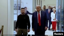 Ուկրաինայի նախագահ Վլադիմիր Զելենսկին, ԱՄՆ նախագահ Դոնալդ Թրամփը, արխիվ