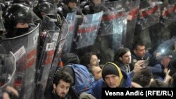 Белграддагы нааразылык акциясы