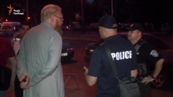 Автомайдан не випустив з Одеси автобуси до Києва з учасниками хресної ходи (відео)