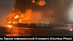 Пожар на танкере KAIROS в Черном море, 28 ноября 2025 года