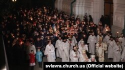 Празднование Пасхи в Святогорской лавре